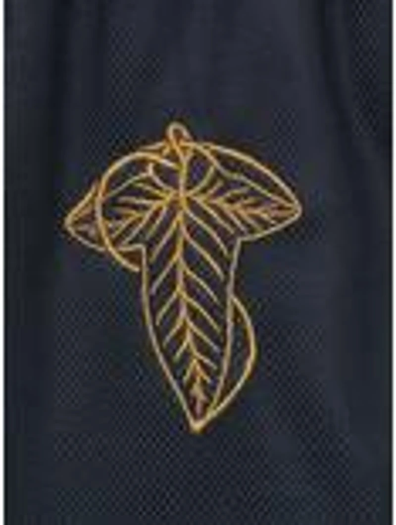 the Lord of Rings Leaf Lorien Embroidered Mesh Shorts - BoxLunch Exclusive