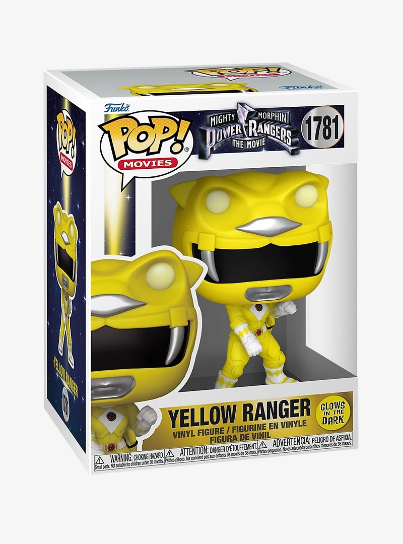 Funko Pop! Movies Mighty Morphin Power Rangers: The Movie Yellow Ranger Glow-in-the-Dark Vinyl Figure