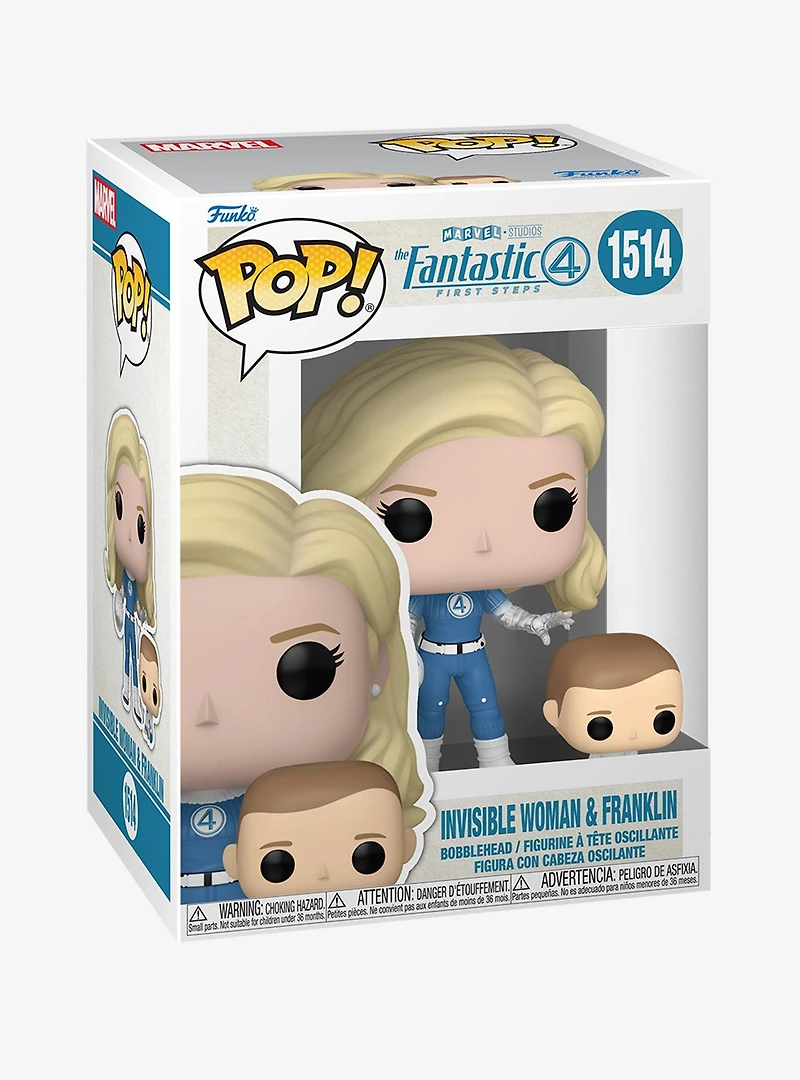 Funko Pop! Marvel The Fantastic Four: First Steps Invisible Woman & Franklin Vinyl Figure