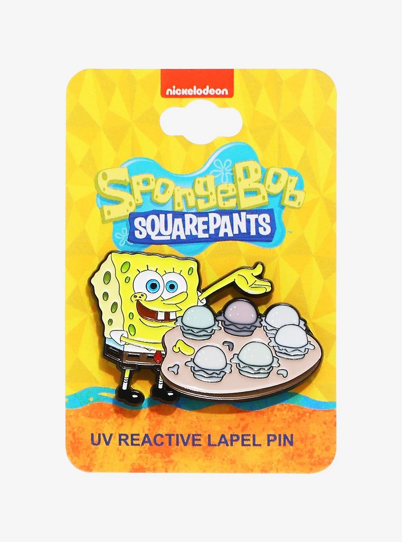 SpongeBob SquarePants Pretty Patty UV Reactive Enamel Pin — BoxLunch Exclusive