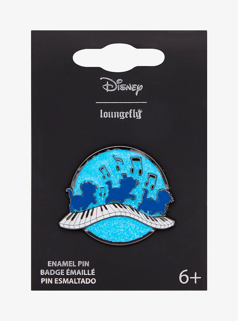 Loungefly Disney The Aristocats Kitten Silhouettes Piano Enamel Pin