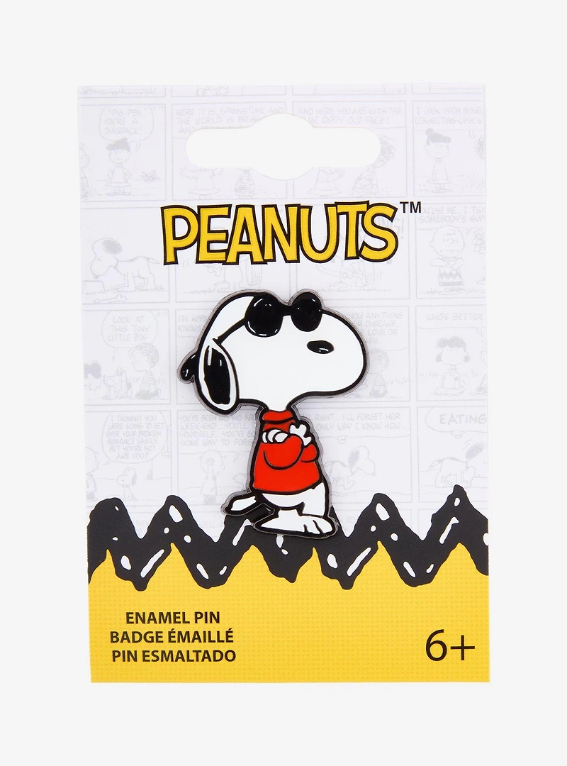 Loungefly Peanuts Snoopy Joe Cool Enamel Pin