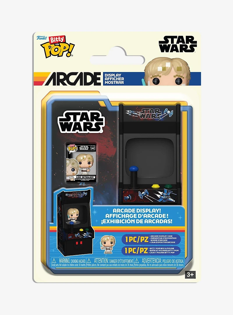 Funko Bitty Pop! Star Wars Luke Skywalker Mini Figure Arcade Display