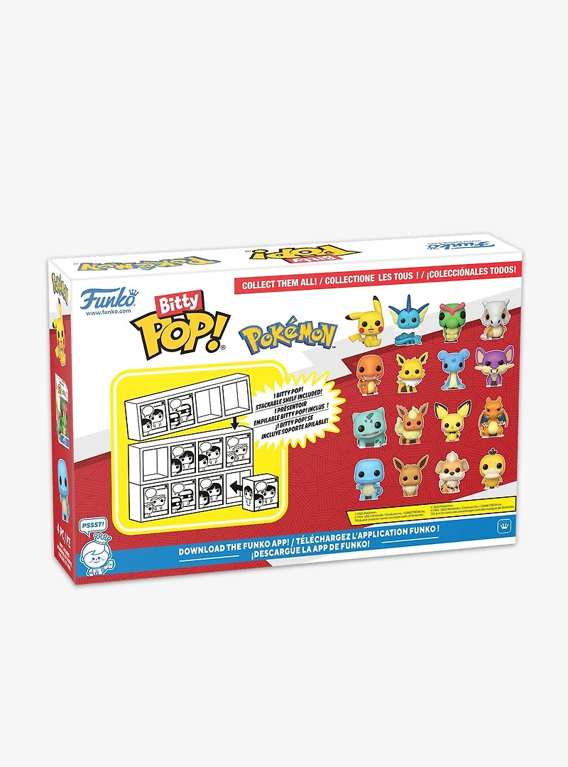 Funko Bitty Pop! Pokémon Pikachu & Friends Mini Vinyl Figure Set