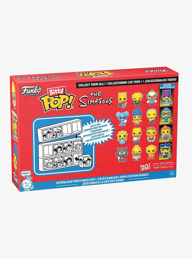 Funko Bitty Pop! The Simpsons Scratchy & Friends Mini Vinyl Figure Set