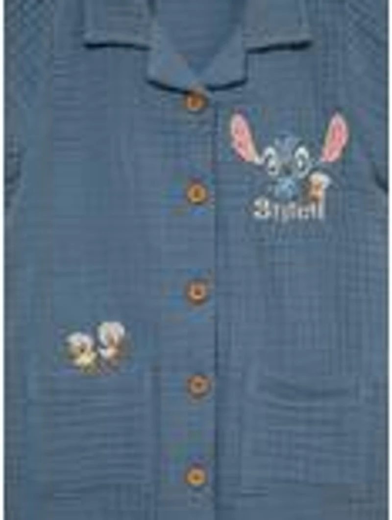 Disney Lilo & Stitch Duckling Linen Collared Infant One-Piece