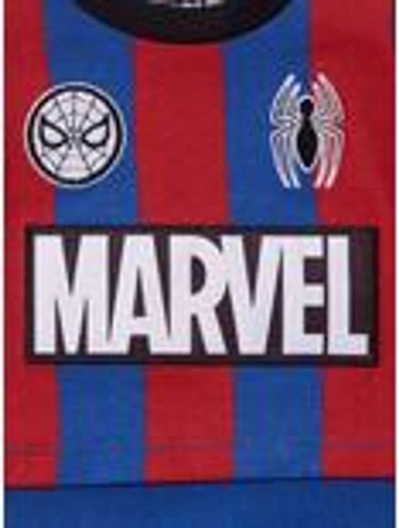 Marvel Spider-Man Striped Infant Soccer Jersey One-Piece — BoxLunch Exclusive