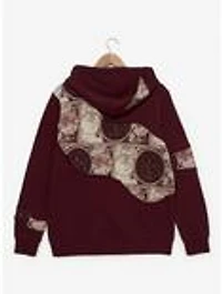 Disney Pirates of the Caribbean Patchwork Treasure Map Zippered Hoodie - BoxLunch Exclusive