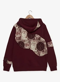 Disney Pirates of the Caribbean Patchwork Treasure Map Zippered Hoodie - BoxLunch Exclusive