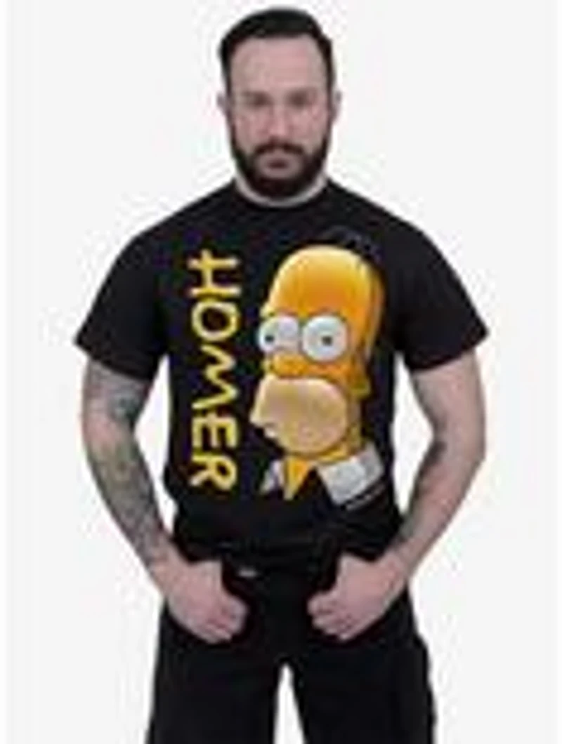 Spiral The Simpsons Homer Portrait Front Print T-Shirt