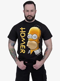 Spiral The Simpsons Homer Portrait Front Print T-Shirt