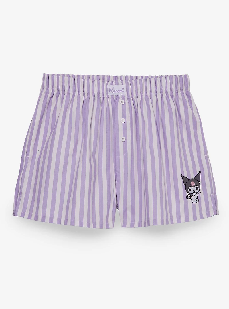 Sanrio Kuromi Striped Women's Boxer Shorts - BoxLunch Exclusive