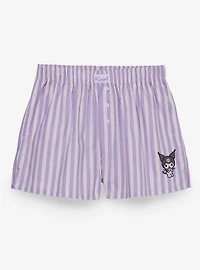 Sanrio Kuromi Striped Women's Boxer Shorts - BoxLunch Exclusive