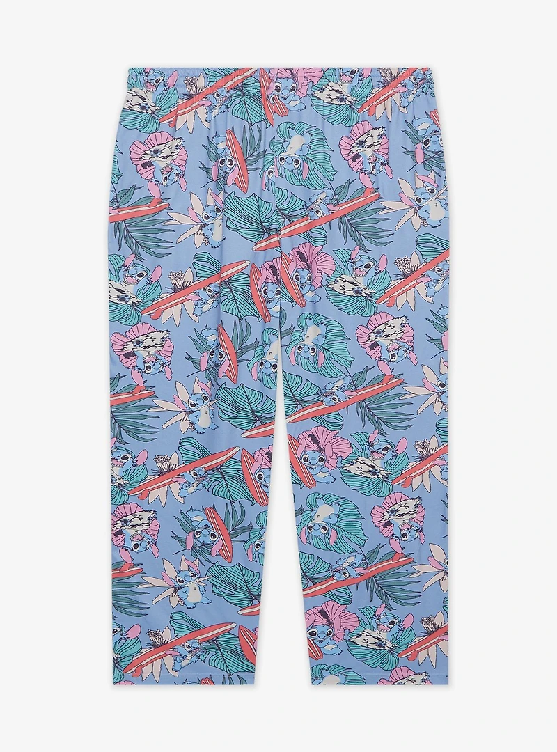 Disney Lilo & Stitch Surfing Allover Print Women's Plus Sleep Pants - BoxLunch Exclusive