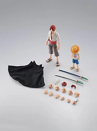 Bandai Spirits One Piece S.H.Figuarts Shanks and Monkey D. Luffy (Childhood) Figure Set