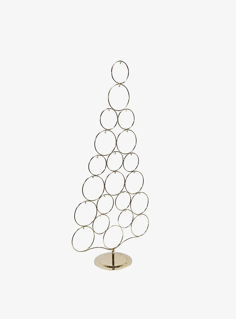 Gold Metal Tree Rack
