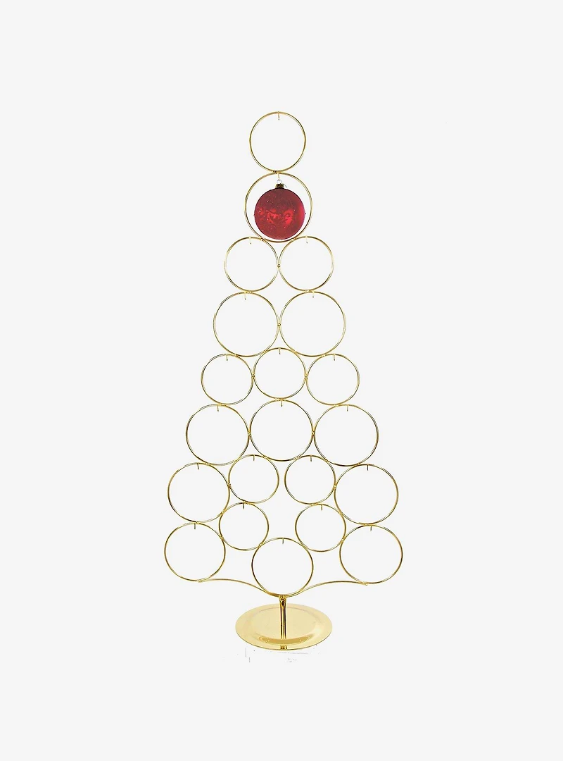 Gold Metal Tree Rack
