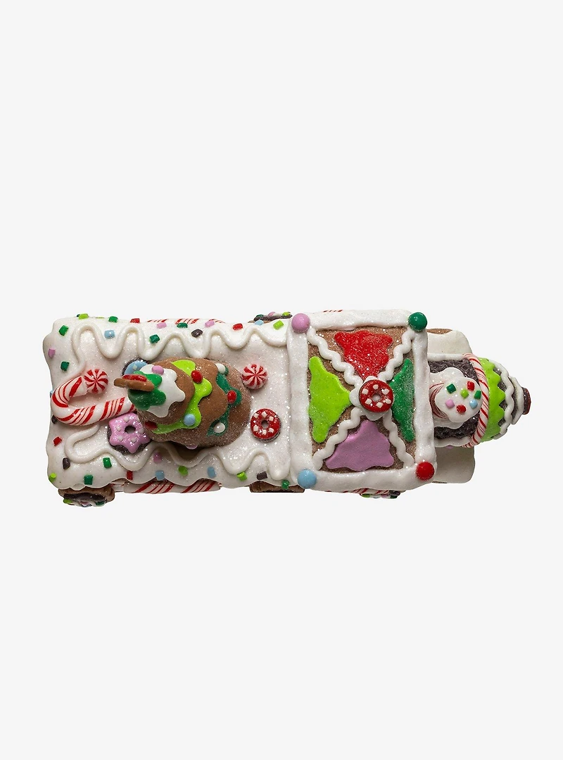 Gingerbread Train With Tree LED Table Piece