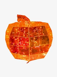 Orange Micro LED Holographic Jack-O-Lantern 100-Light