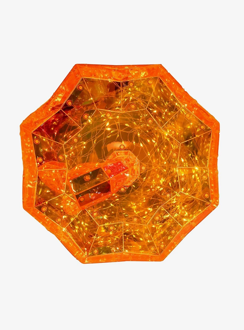 Orange Micro LED Holographic Jack-O-Lantern 200-Light
