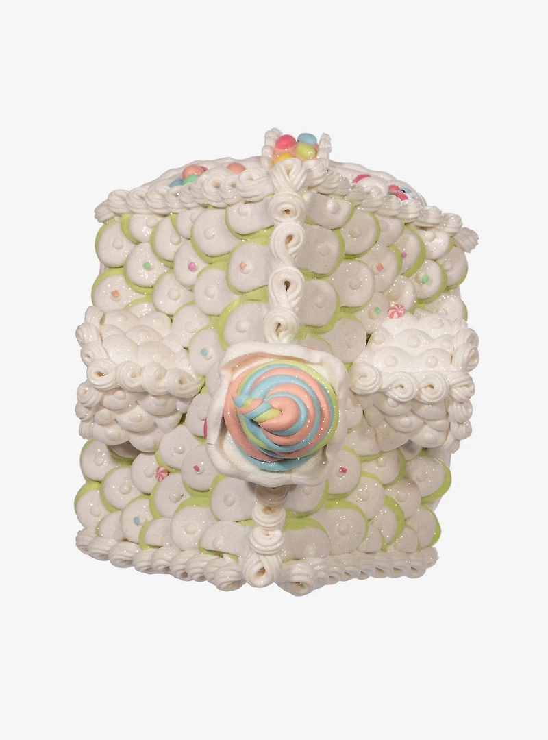 Pastel Light Up Gingerbread House Figure