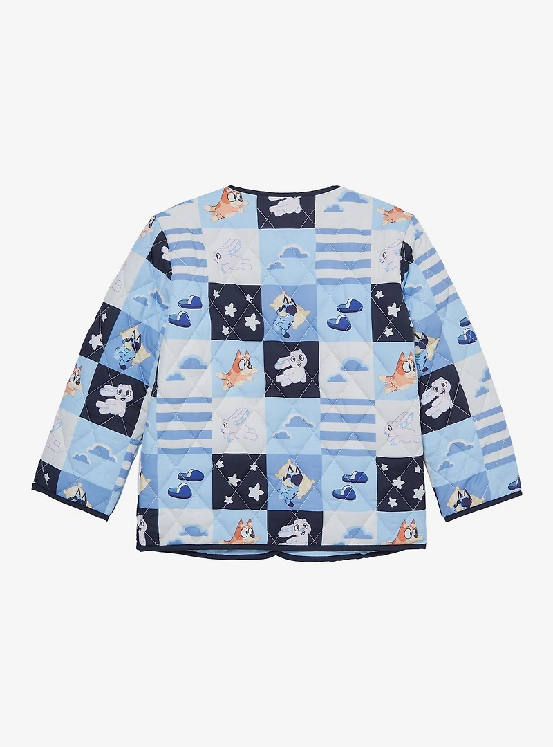 Bluey Blue Quilted Toddler Jacket — BoxLunch Exclusive