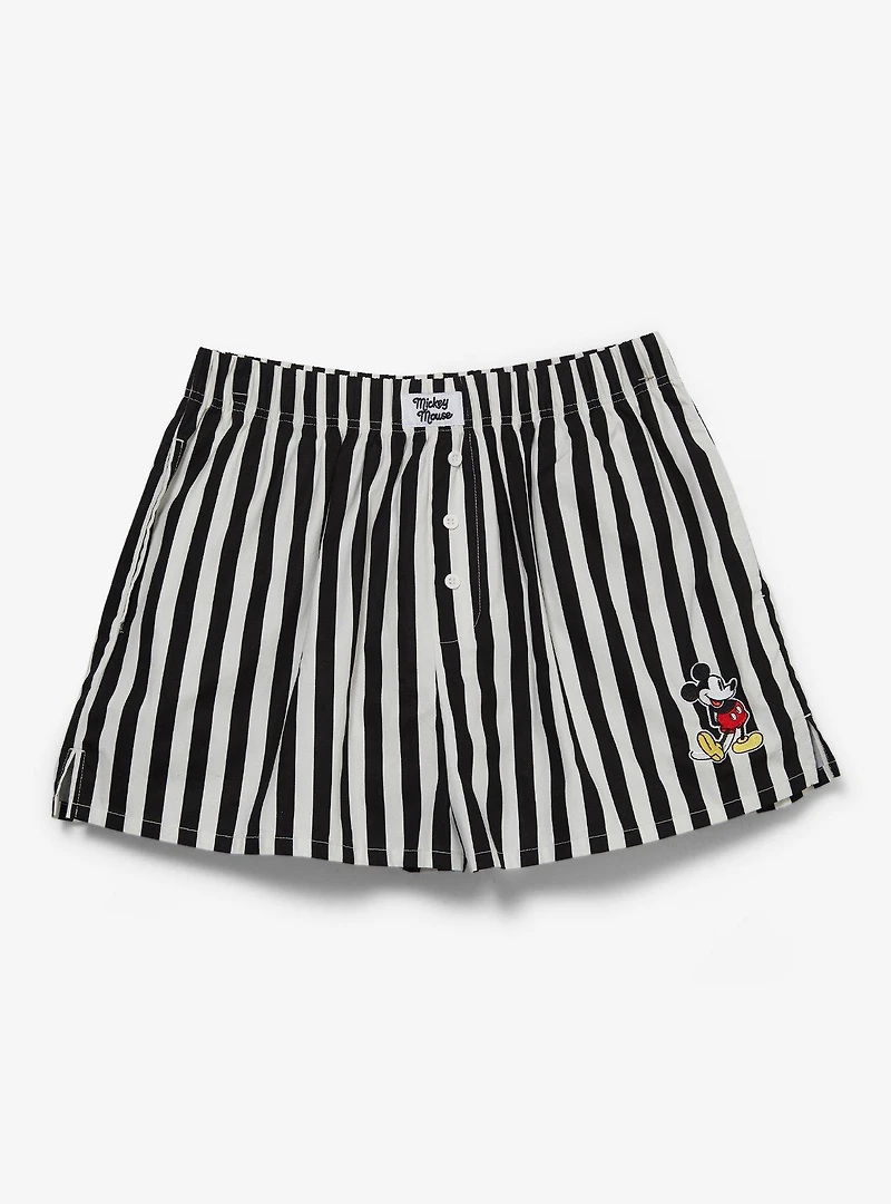 Disney Mickey Mouse Striped Women's Boxer Shorts
