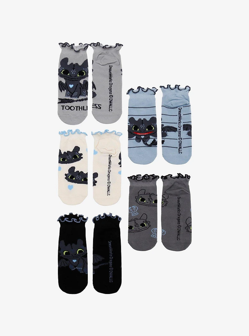 DreamWorks How to Train Your Dragon Toothless Ruffle Sock Set