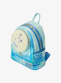 Loungefly Disney Peter Pan Flying Full Moon Glow-in-the-Dark Glitter Mini Backpack