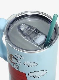 Peanuts Snoopy Red Baron Straw Tumbler with Handle — BoxLunch Exclusive