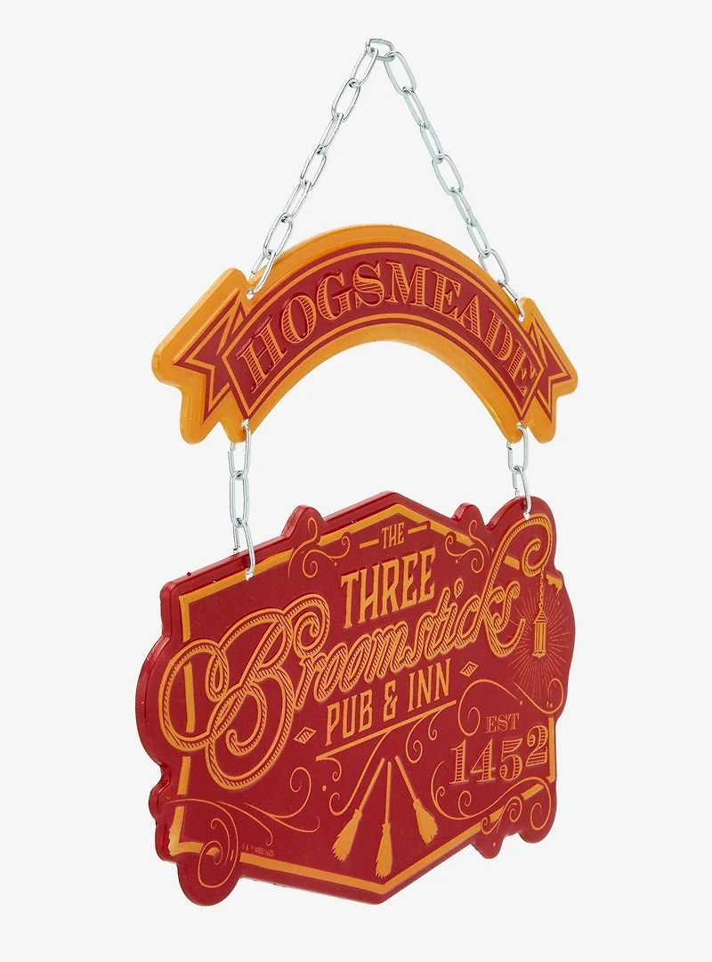 Harry Potter The Three Broomsticks Hanging Metal Sign