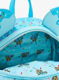 Loungefly Disney Minnie Mouse Lollipop Blue Sprinkle Ears Mini Backpack - BoxLunch Exclusive