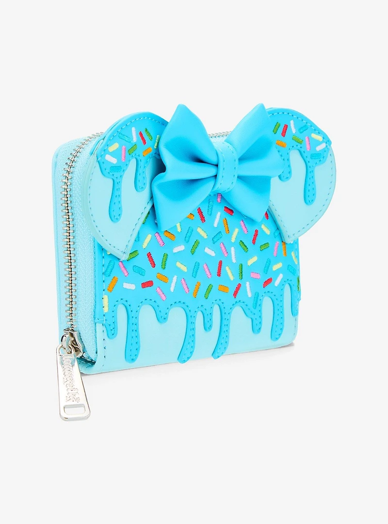 Loungefly Disney Minnie Mouse Lollipop Sprinkle Ears Small Zip Wallet - BoxLunch Exclusive