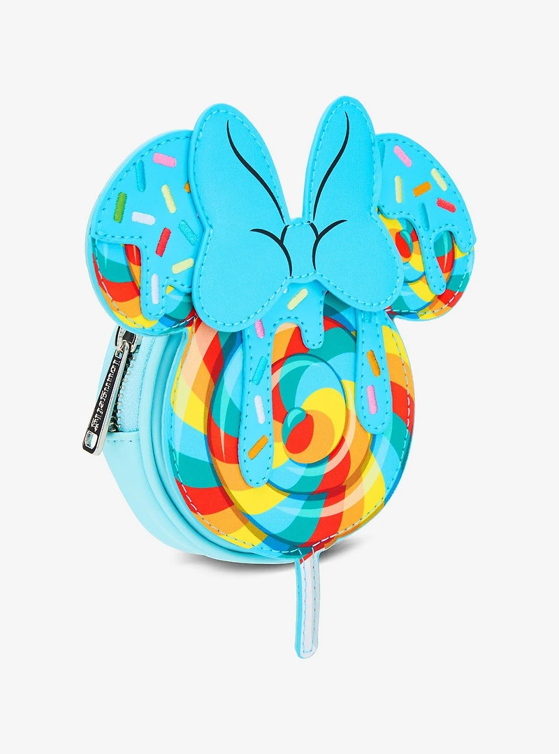 Loungefly Disney Minnie Mouse Blue Lollipop Figural Coin Purse - BoxLunch Exclusive