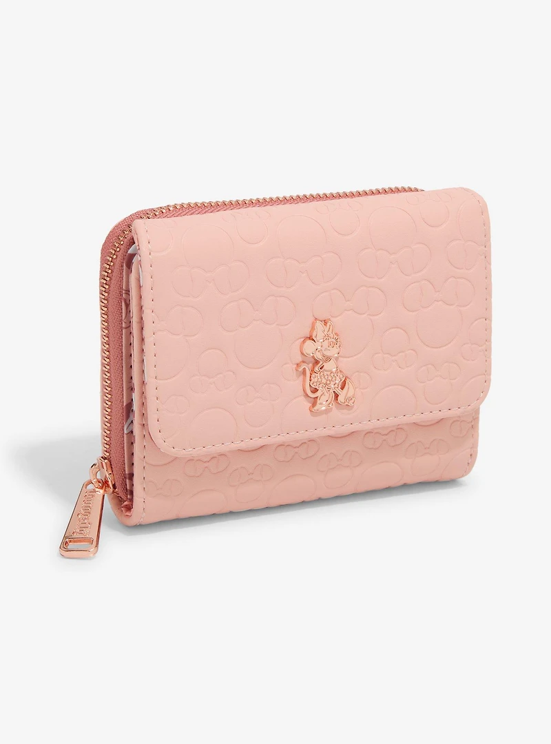 Loungefly Disney Minnie Mouse Debossed Silhouettes Pink Wallet - BoxLunch Exclusive