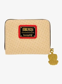 Loungefly One Piece Waves Textured Small Zip Wallet - BoxLunch Exclusive