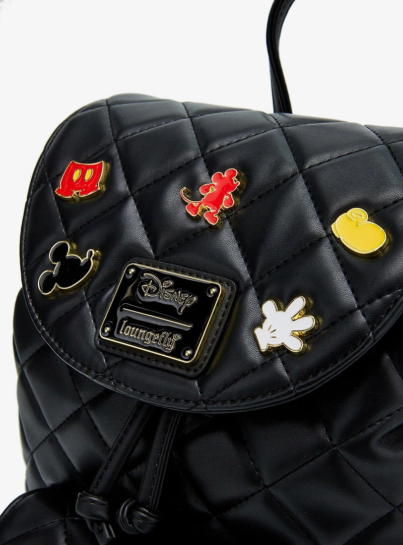 Loungefly Disney Mickey Mouse Icons Quilted Mini Backpack — BoxLunch Exclusive