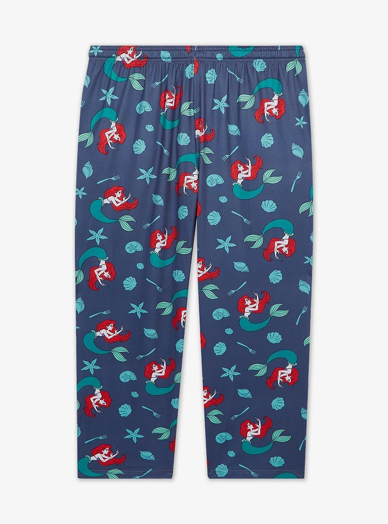 Disney The Little Mermaid Ariel & Shells Allover Print Women's Plus Sleep Pants - BoxLunch Exclusive