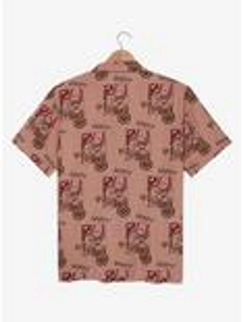 One Piece Monkey D. Luffy Allover Print Woven Button-Up - BoxLunch Exclusive