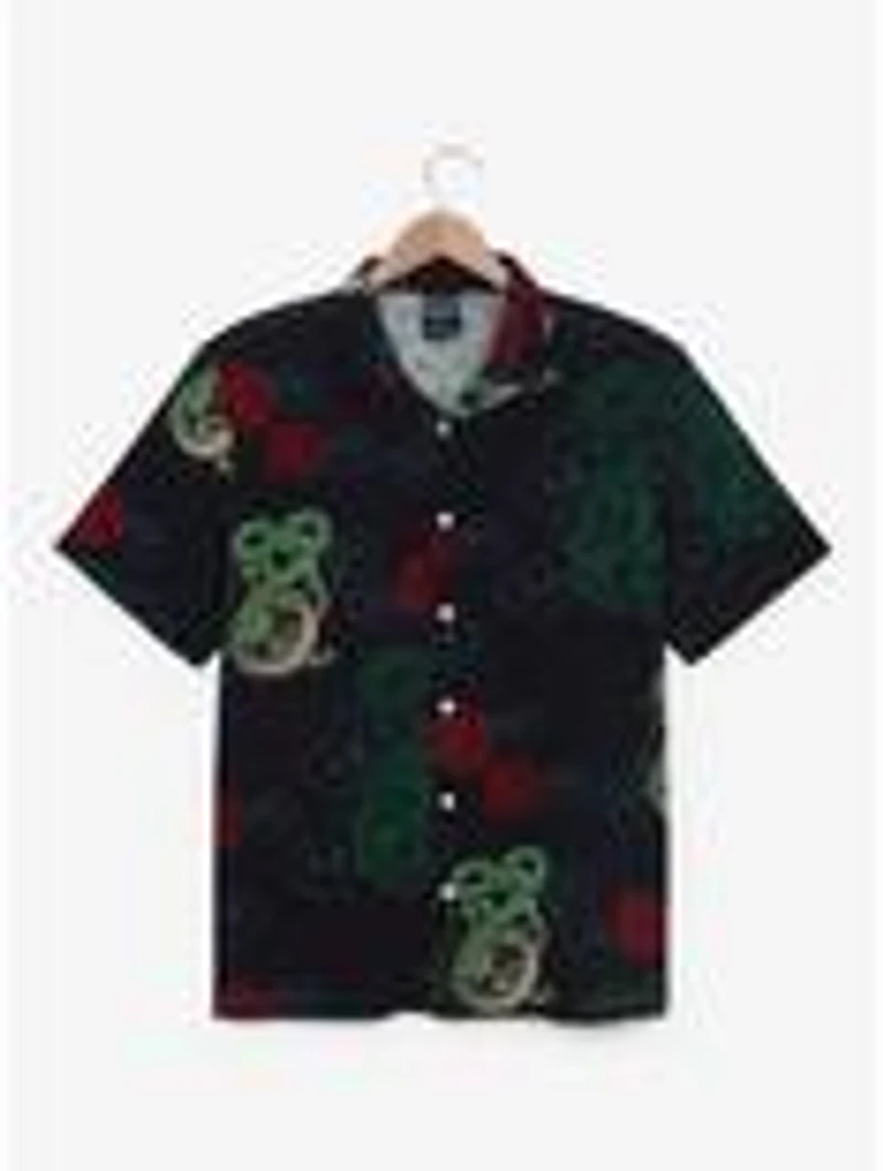 Dragon Ball Z Shenron Allover Print Woven Button-Up - BoxLunch Exclusive