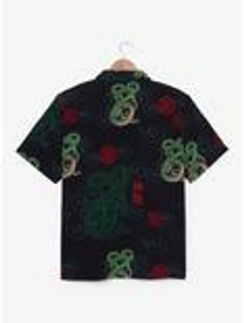 Dragon Ball Z Shenron Allover Print Woven Button-Up - BoxLunch Exclusive