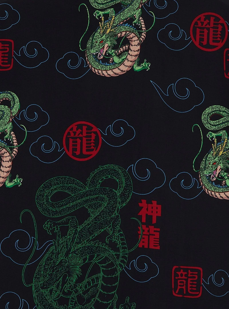 Dragon Ball Z Shenron Allover Print Woven Button-Up - BoxLunch Exclusive