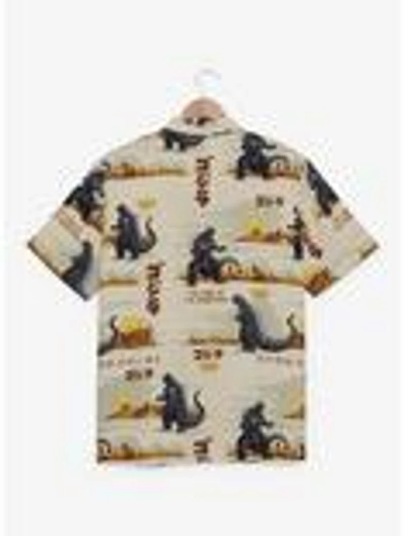 Godzilla City Skylines Allover Print Woven Button-Up - BoxLunch Exclusive