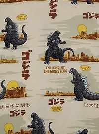 Godzilla City Skylines Allover Print Woven Button-Up - BoxLunch Exclusive