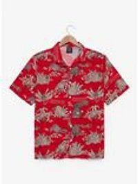 Naruto Shippuden Tailed Beasts Tonal Allover Print Woven Button-Up - BoxLunch Exclusive