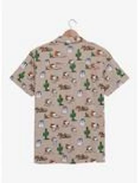 Peanuts Snoopy & Siblings Western Allover Print Woven Button-Up - BoxLunch Exclusive
