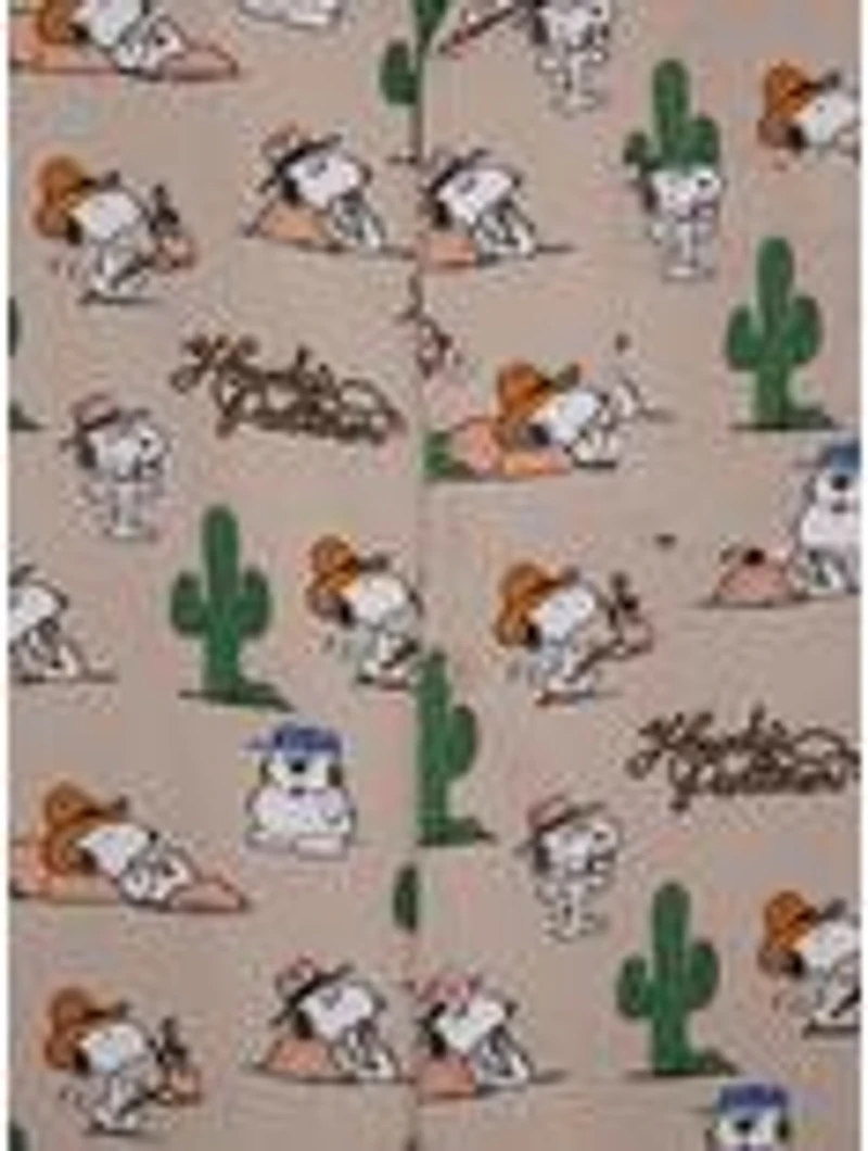 Peanuts Snoopy & Siblings Western Allover Print Woven Button-Up - BoxLunch Exclusive