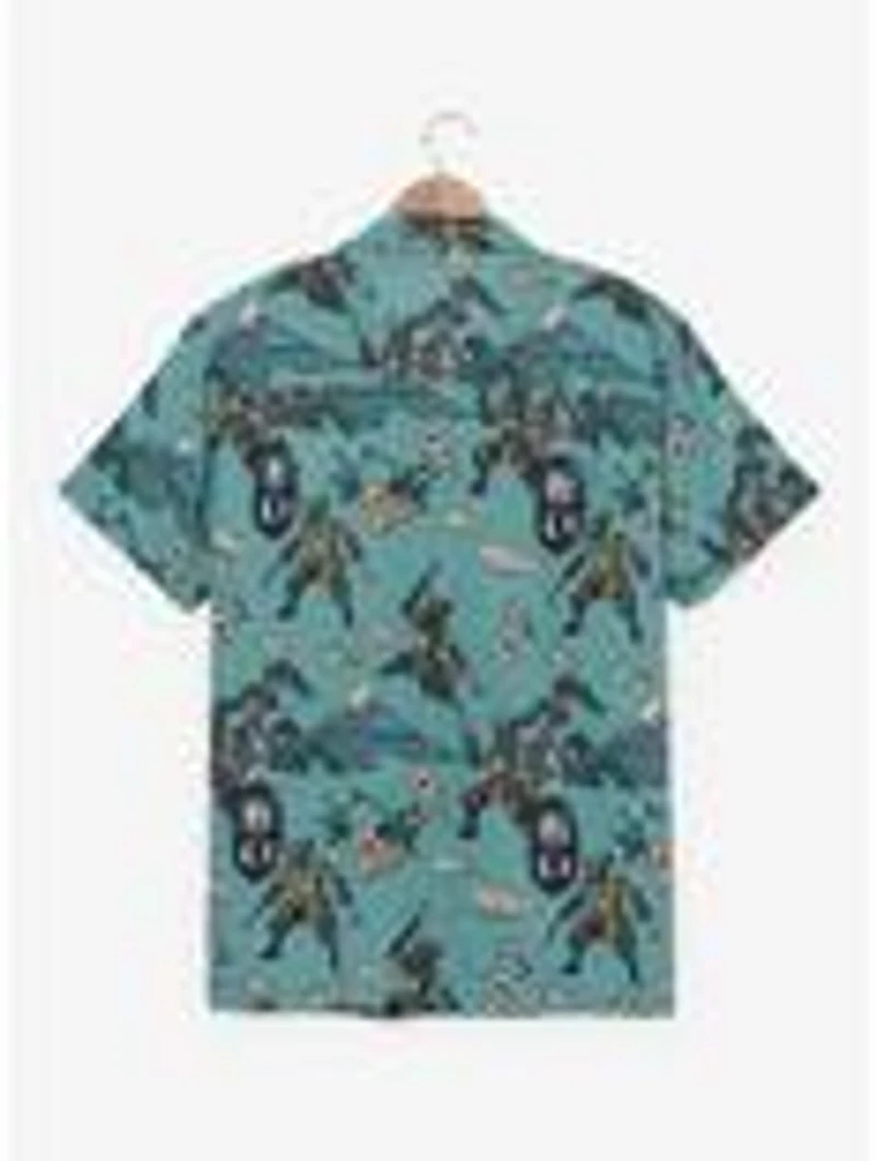 Marvel X-Men Samurai Wolverine Allover Print Woven Button-Up - BoxLunch Exclusive
