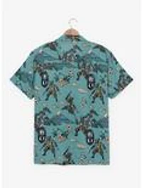 Marvel X-Men Samurai Wolverine Allover Print Woven Button-Up - BoxLunch Exclusive