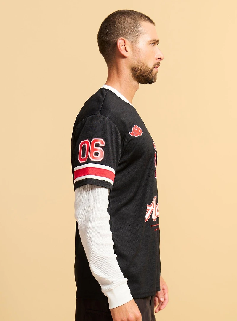 Naruto Shippuden Akatsuki Layered Long Sleeve Jersey - BoxLunch Exclusive
